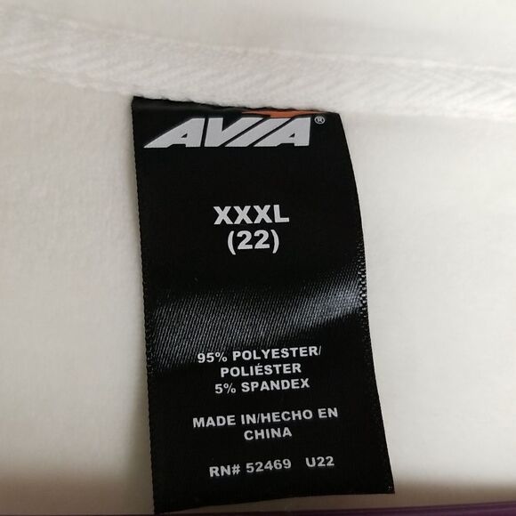 Avia Velour Pullover 1/4 Zip Ivory Sweatshirt Size XXL (22) - Picture 4 of 6